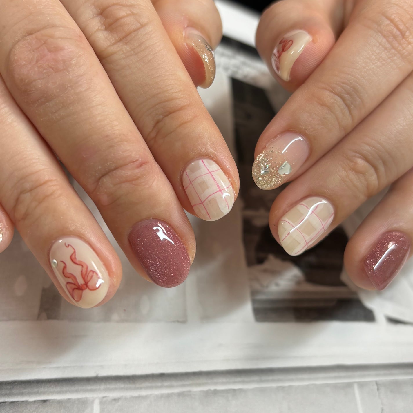 夏美🍉フォロバ on LIPS 「【リボン🎀ハート💌チェックの可愛いを全部詰め合わせ❗️よくばり..」(3枚目)