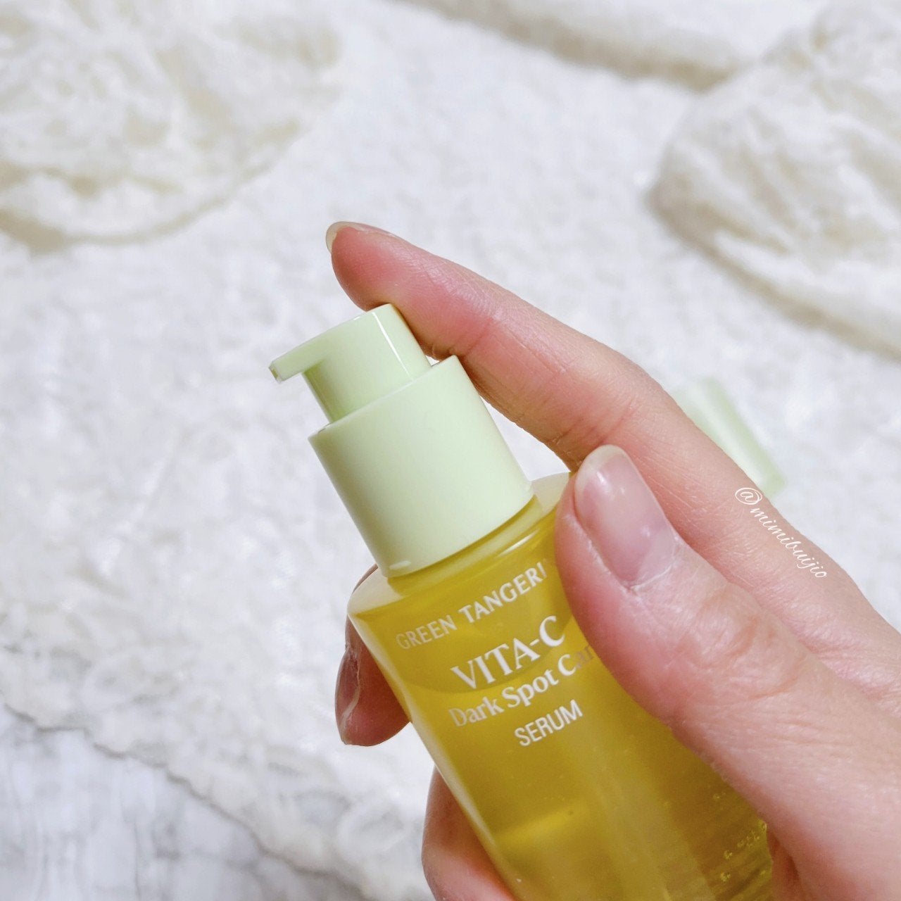 グリーンタンジェリン ビタC ダークスポットケアセラム/goodal/美容液を使ったクチコミ(3枚目)