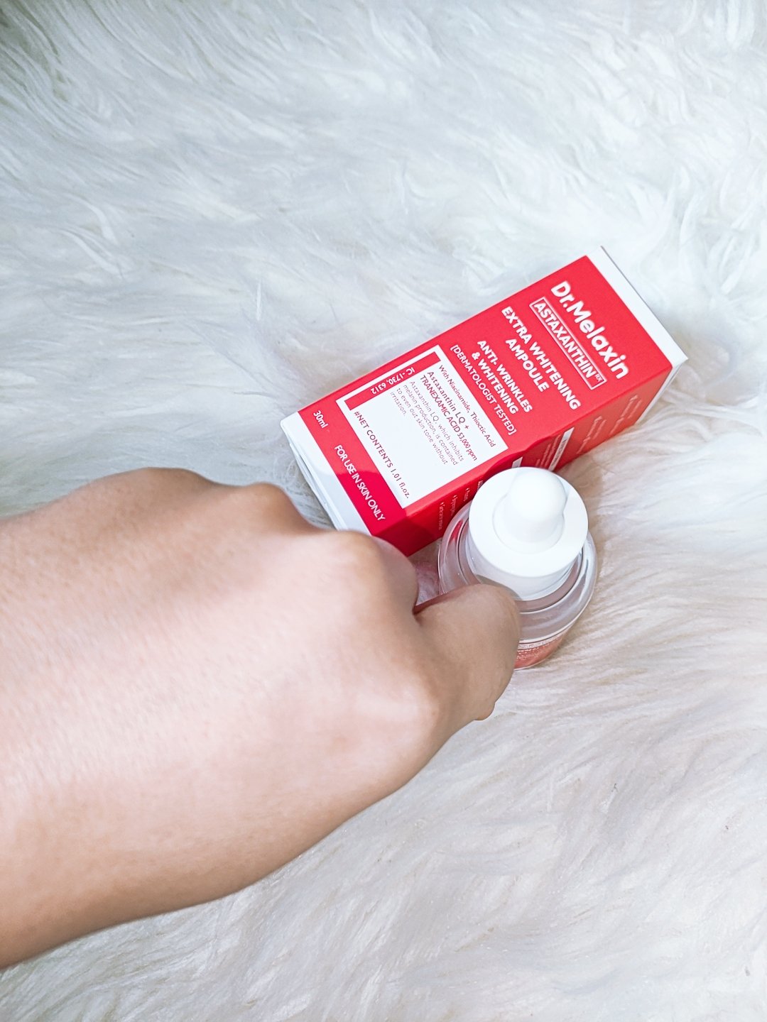 アスタキサンチンアンプル/Dr.Melaxin/美容液を使ったクチコミ（3枚目）