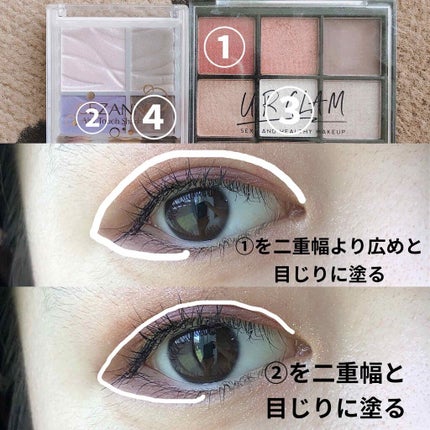 エアリータッチシャドウ/CEZANNE/アイシャドウパレットを使ったクチコミ(2枚目)