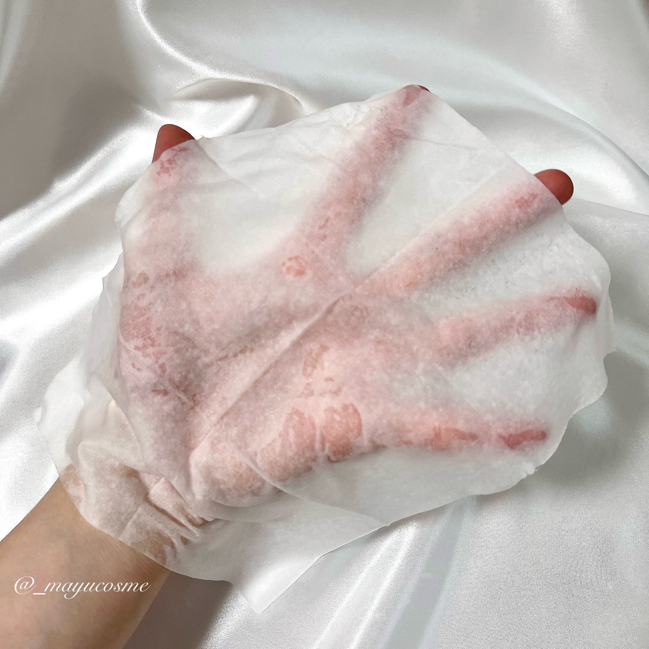 アクアセラムシートマスク/ミティア オーガニック/拭き取り化粧水を使ったクチコミ（3枚目）