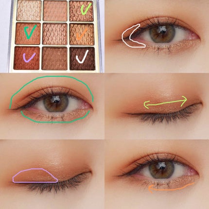 ソフトクレイビームアイシャドウパレット/AMIOK/ジェル・クリームアイシャドウを使ったクチコミ(4枚目)