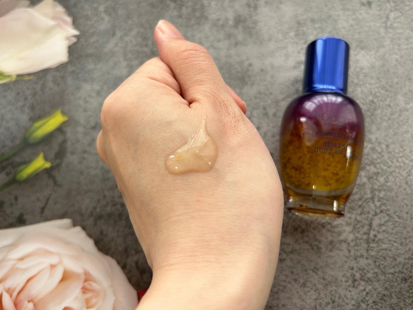 イモーテル オーバーナイトリセットセラム/L'OCCITANE/美容液を使ったクチコミ(4枚目)