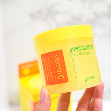 グリーンタンジェリン ビタCダークスポットケアパッド/goodal/トナーパッドを使ったクチコミ(4枚目)