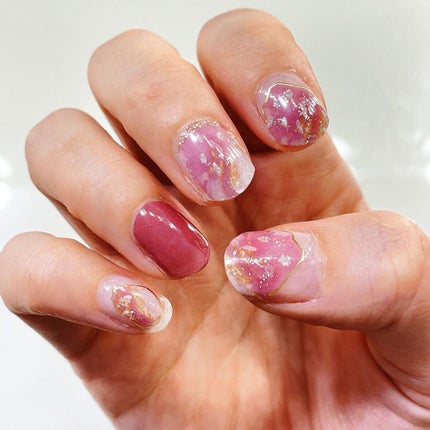 セミキュアジェルネイルシール ハンド用/LYSD’OR/ネイルシールを使ったクチコミ(4枚目)