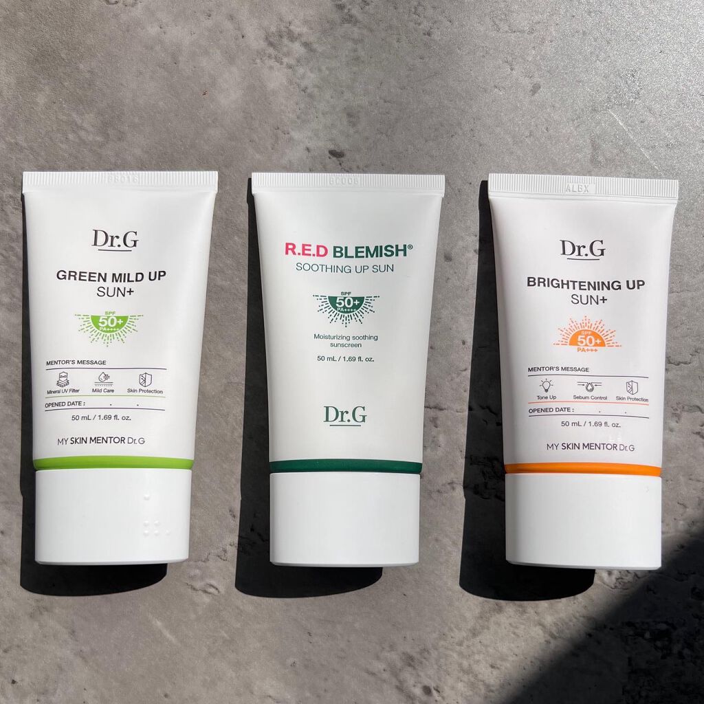 グリーンマイルドアップサンプラス/Dr.G/日焼け止めクリームを使ったクチコミ（3枚目）