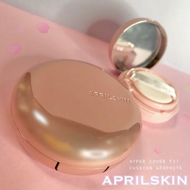 ハイパーカバーフィットクッション ピンク（桜エディション）/APRILSKIN/クッションファンデーションを使ったクチコミ（1枚目）