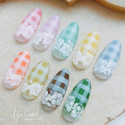 Flower art colour/ARKEY TOKYO/ジェルネイルを使ったクチコミ(4枚目)