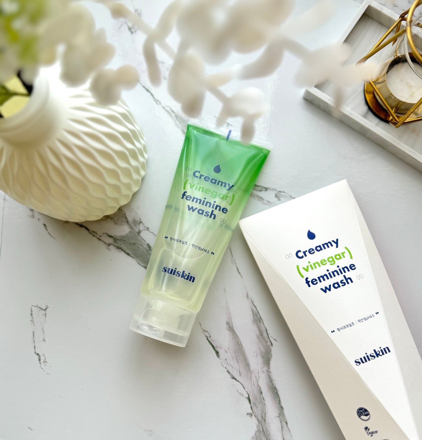 クリーミービネガーフェミニンウォッシュ/suiskin/ボディソープを使ったクチコミ(3枚目)