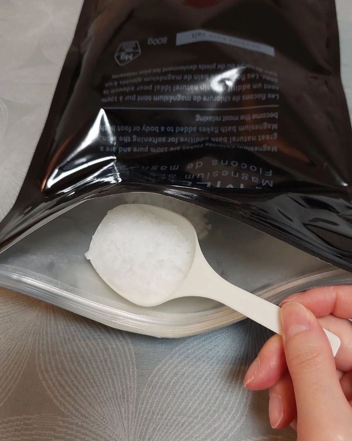 マグネシウムスパフレーク/MEDICION/無機塩系入浴剤を使ったクチコミ(4枚目)