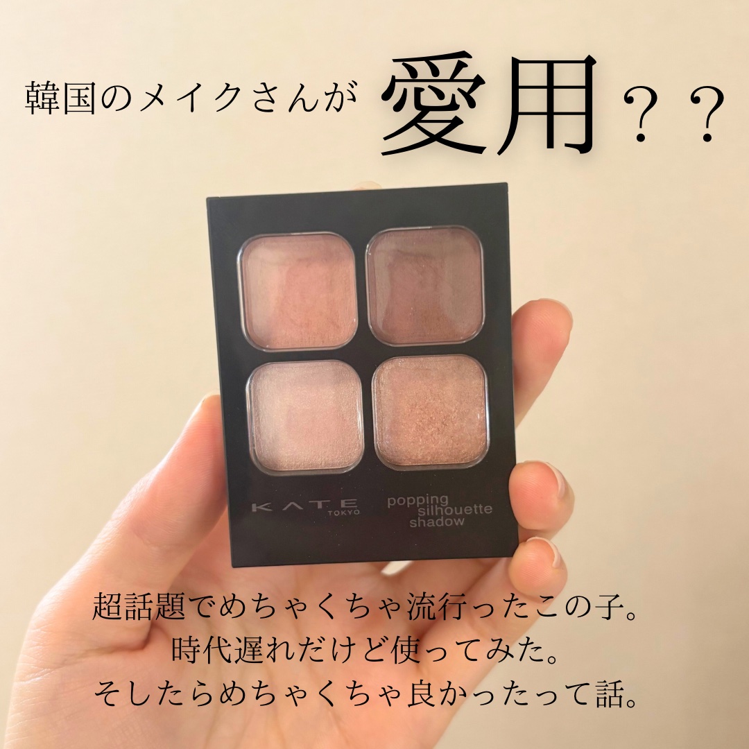 ケイト ポッピングシルエットシャドウ/KATE/アイシャドウパレットを使ったクチコミ（2枚目）