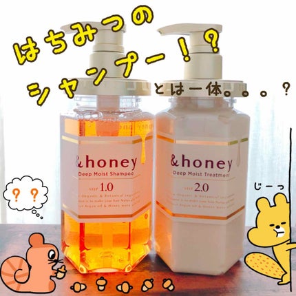 ディープモイスト シャンプー1.0/ヘアトリートメント2.0/&honey/市販シャンプーを使ったクチコミ(1枚目)