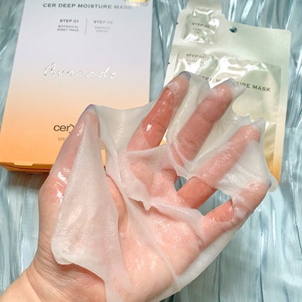 ディープモイスチャー マスク (ケアクリーム付き)/cerXcer/シートマスク・パックを使ったクチコミ(7枚目)