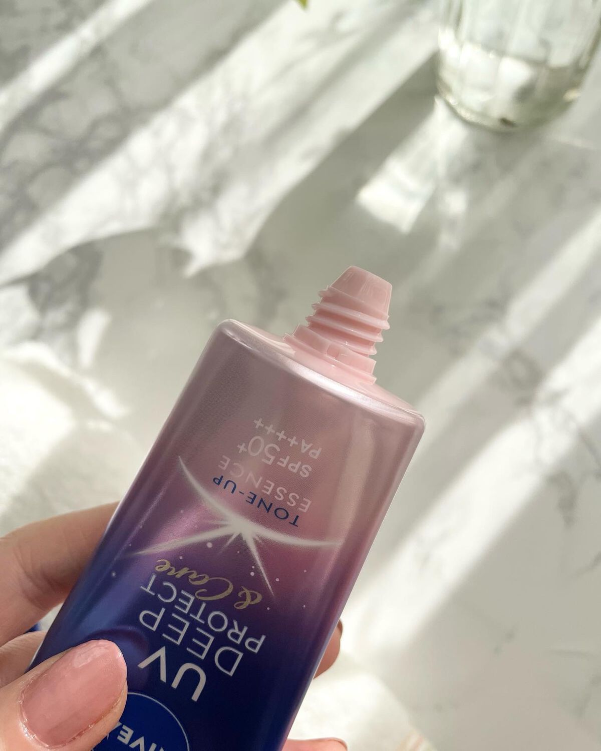 ニベアUV ディープ プロテクト&ケア トーンアップ エッセンス/ニベア/日焼け止めローションを使ったクチコミ(3枚目)