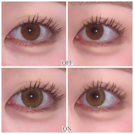 ロゼオリーブグリーン/LENSME/カラーコンタクトレンズを使ったクチコミ(2枚目)