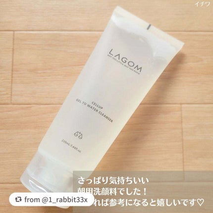 ラゴム ジェルトゥウォーター クレンザー(朝用洗顔)/LAGOM /その他洗顔料を使ったクチコミ(5枚目)