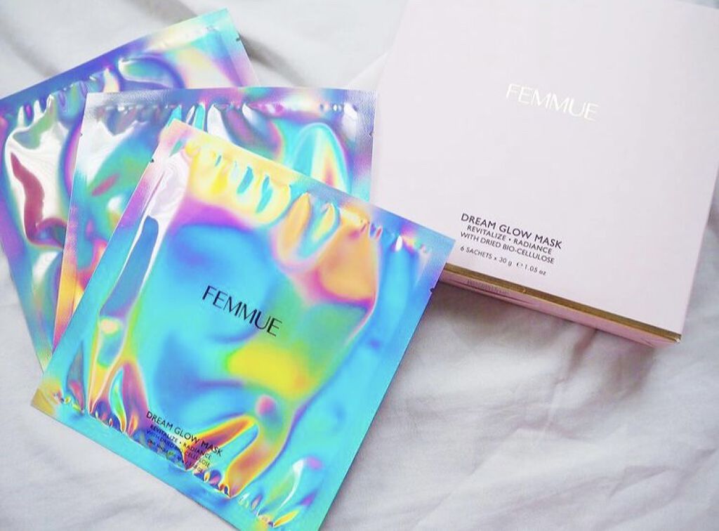 ドリームグロウマスク RR（透明感・キメ）/FEMMUE/シートマスク・パックを使ったクチコミ（3枚目）