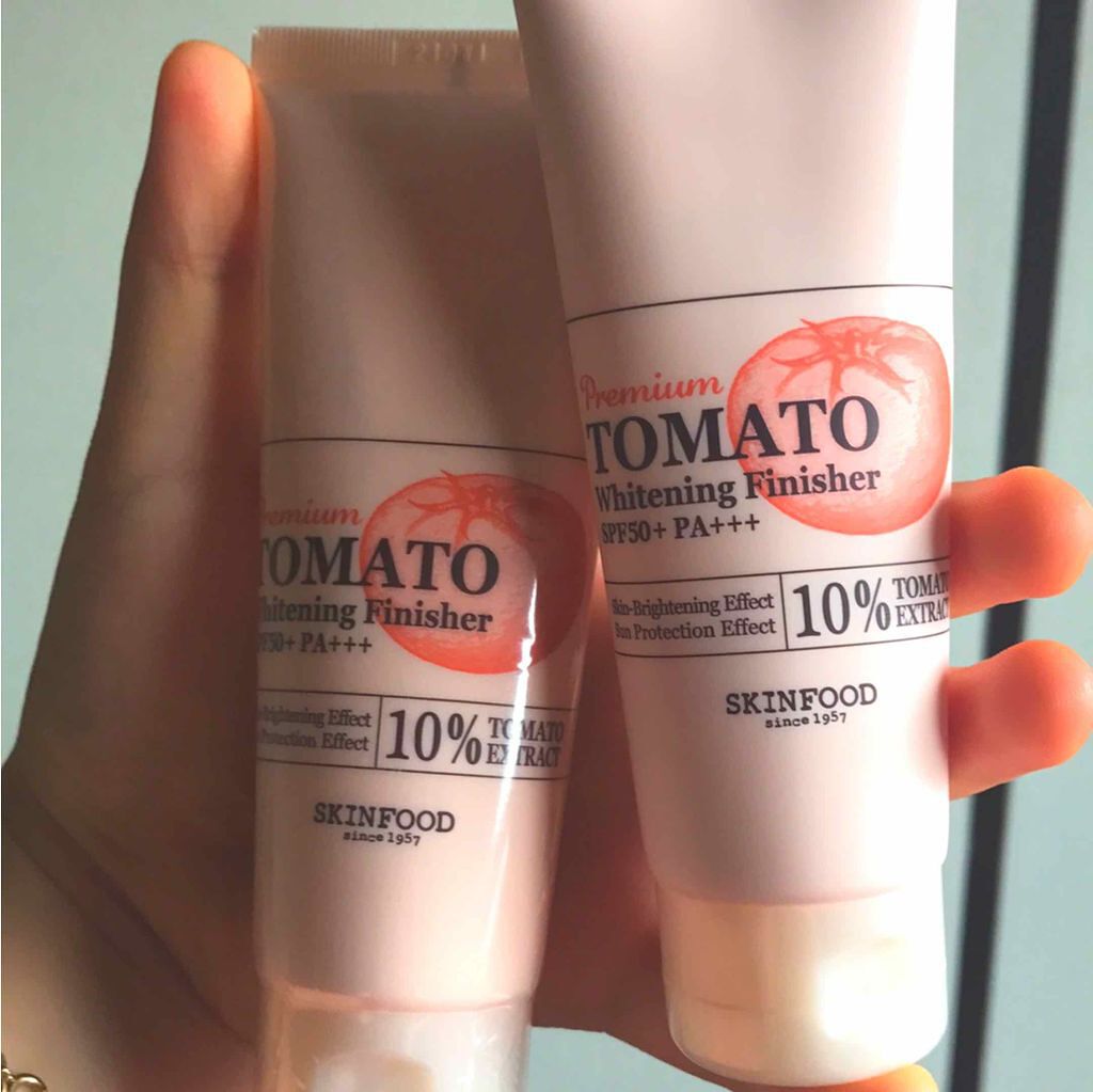 プレミアムトマト ブライトニング フィニッシャー/SKINFOOD/化粧下地を使ったクチコミ(1枚目)