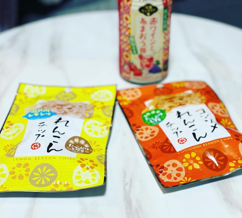 美容家インフルエンサー坂本ゆか on LIPS 「*大好きなヘルシーおやつの壮関のれんこんチップ❤️レモンとコン..」(1枚目)