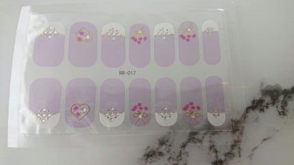 ネイルシール/Qoo10/ネイルシールを使ったクチコミ(1枚目)