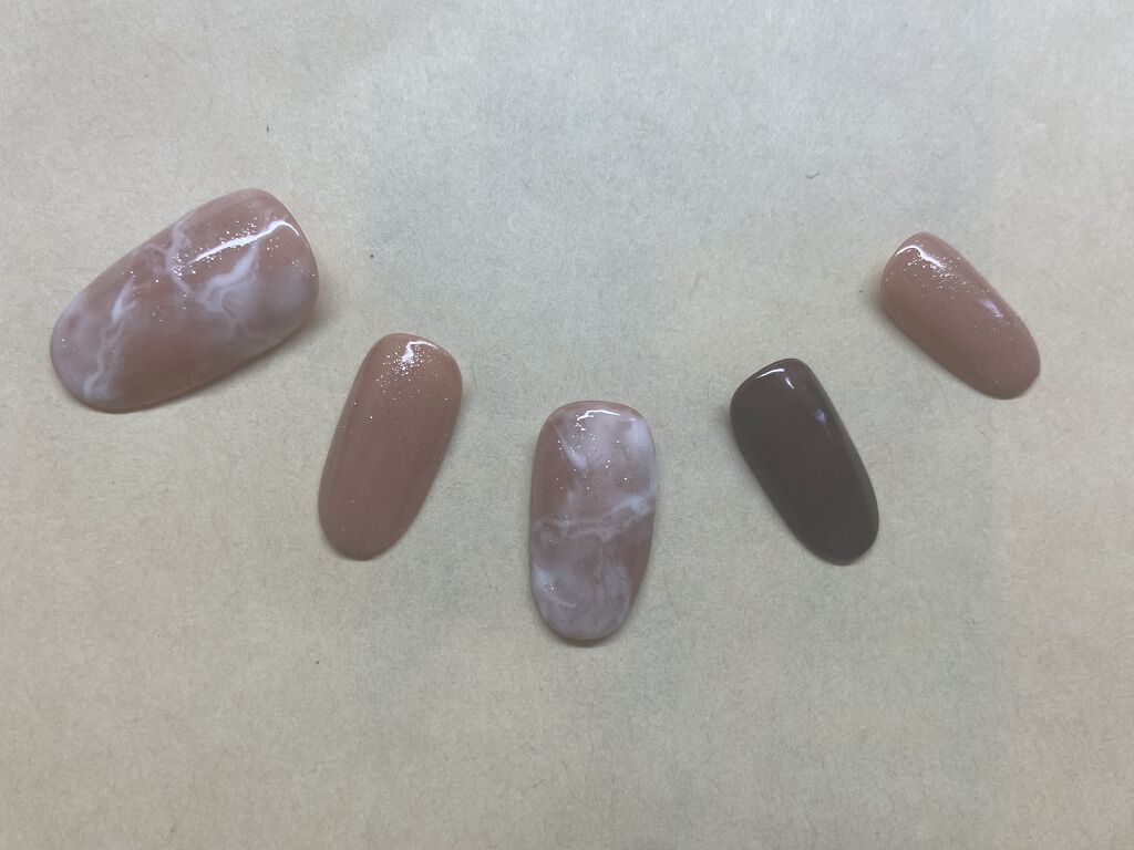 ジェルネイル（ライト対応）/セリア/ジェルネイルを使ったクチコミ（3枚目）