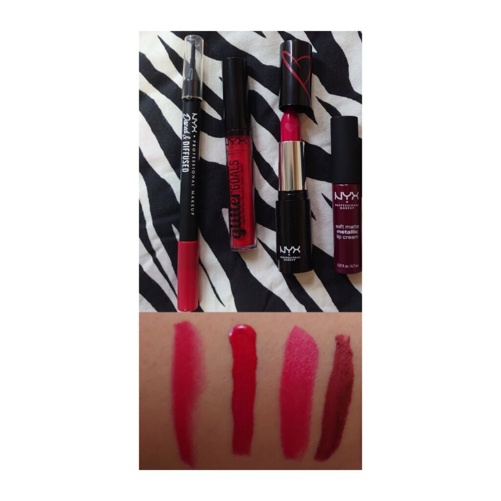 グリッター ゴールズ リキッド リップスティック/NYX Professional Makeup/口紅を使ったクチコミ（1枚目）