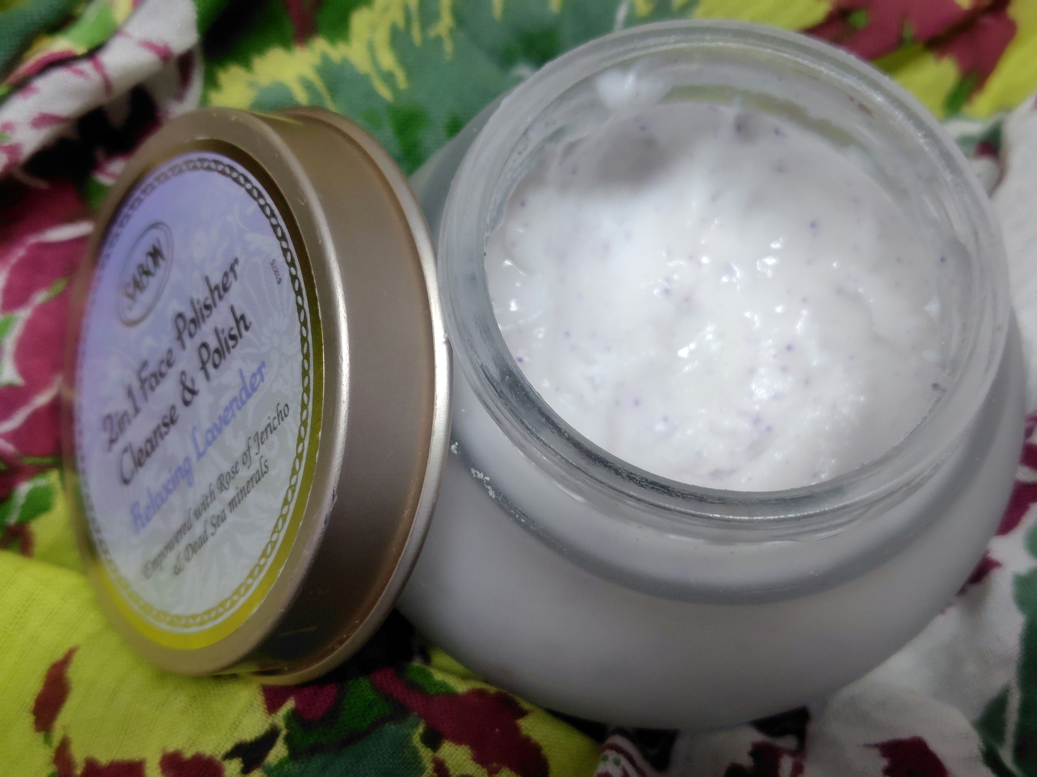 フェイスポリッシャー リラクシング(ラベンダー)/SABON/スクラブ・ゴマージュを使ったクチコミ（2枚目）