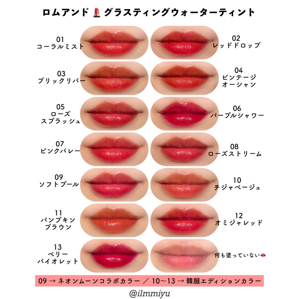 ジューシーラスティングティント/rom&nd/リップティントを使ったクチコミ（3枚目）