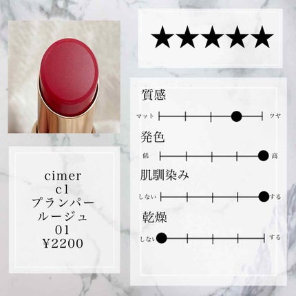プランパールージュ/cimer/口紅を使ったクチコミ(3枚目)