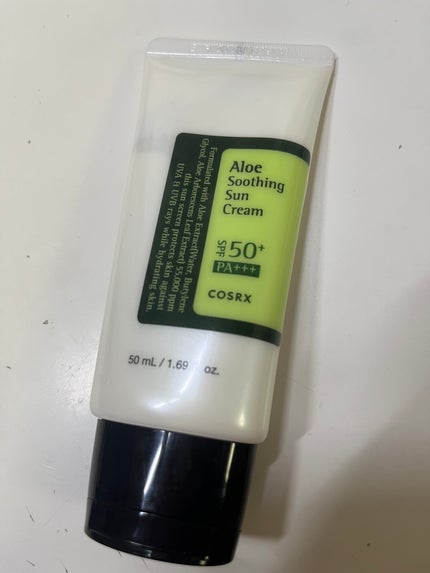 アロエスージングUVクリーム SPF50+ PA+++/COSRX/日焼け止めクリームを使ったクチコミ(1枚目)