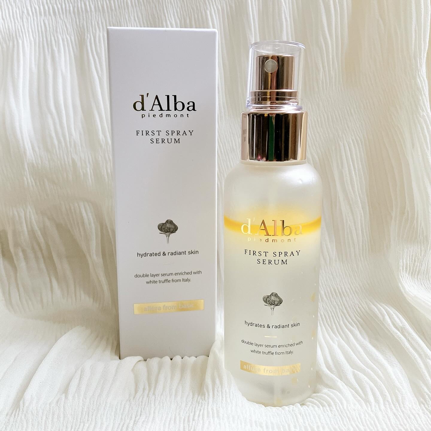 ダルバ ホワイトトリュフファーストスプレーセラム/ダルバ/ミスト状化粧水を使ったクチコミ（1枚目）