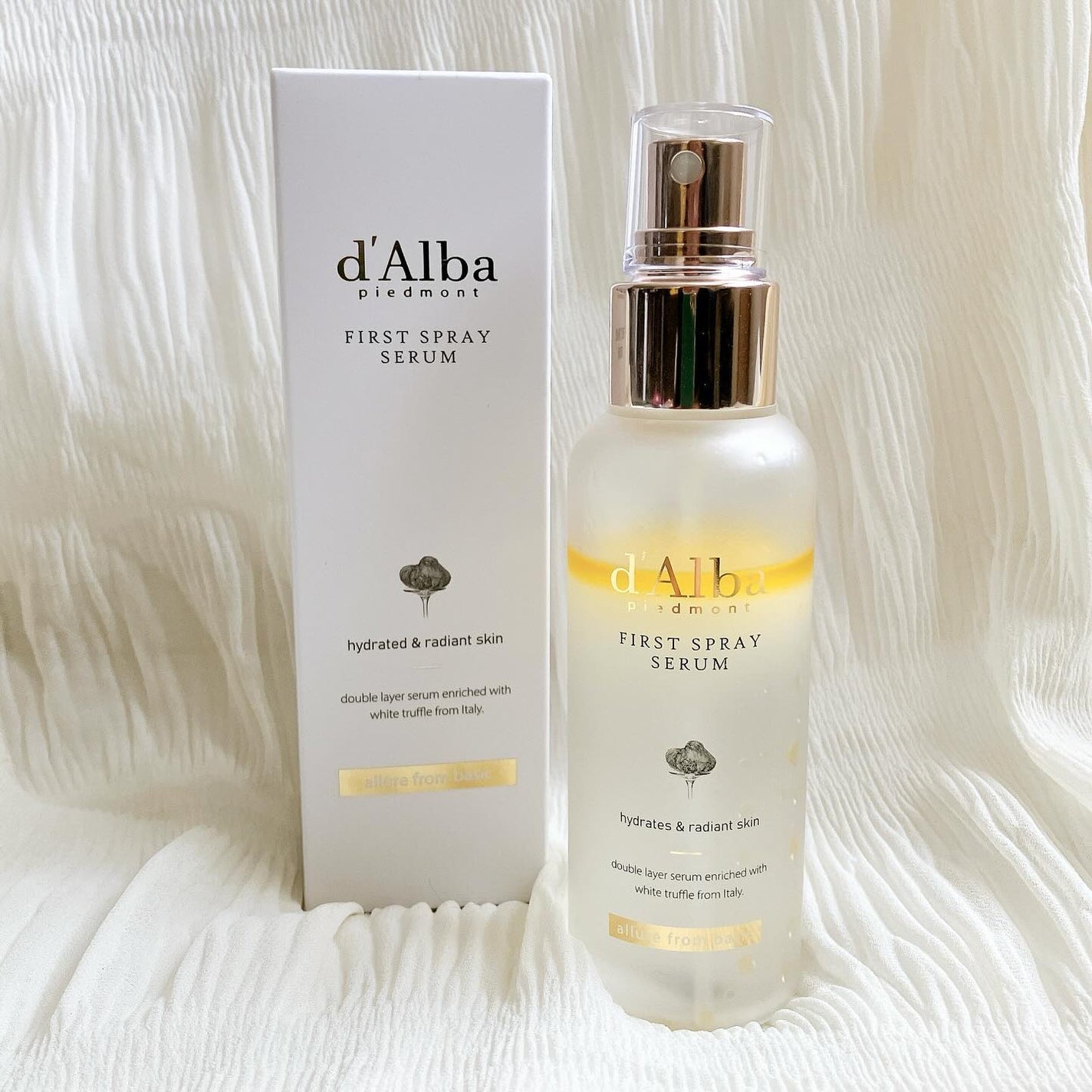 ダルバ ホワイトトリュフファーストスプレーセラム/ダルバ/ミスト状化粧水を使ったクチコミ(1枚目)