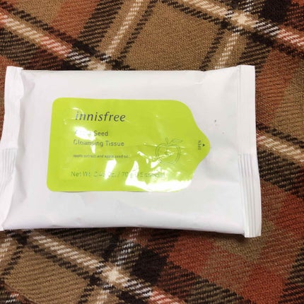 アップルシード クレンジングティッシュ/innisfree/クレンジングシートを使ったクチコミ(1枚目)
