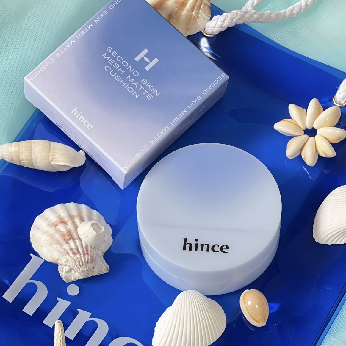 セカンドスキンメッシュマットクッション 17 ポーセリン（24 BLUE DIVE）/hince/クッションファンデーションを使ったクチコミ（3枚目）