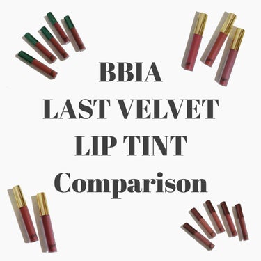 
BBIA 
LAST VELVET LIP TINT


今回は韓国の化粧品ブランド
「BBIA」から発売されている
LAST VELVET LIP TINTの
「boss series」
「note