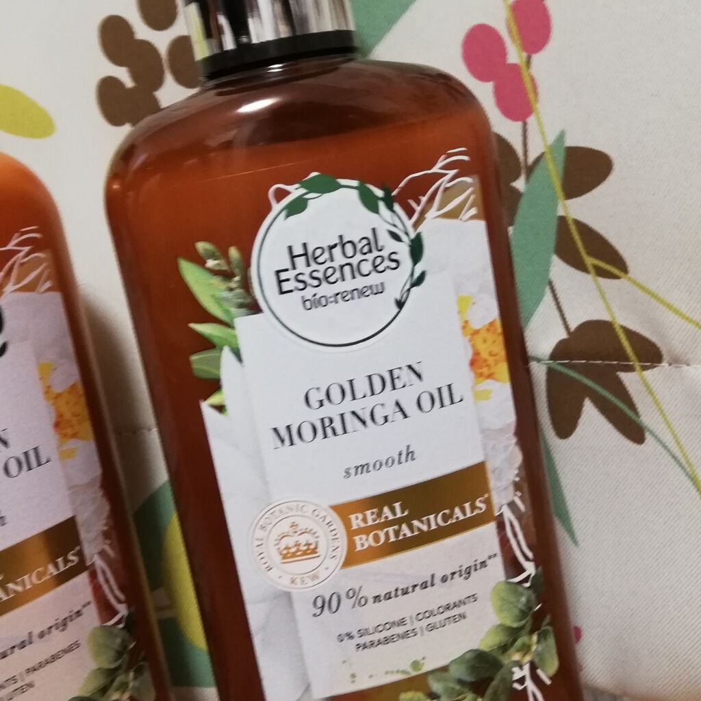 ゴールデンモリンガオイル シャンプー/コンディショナー/ハーバルエッセンス/市販シャンプーを使ったクチコミ(1枚目)