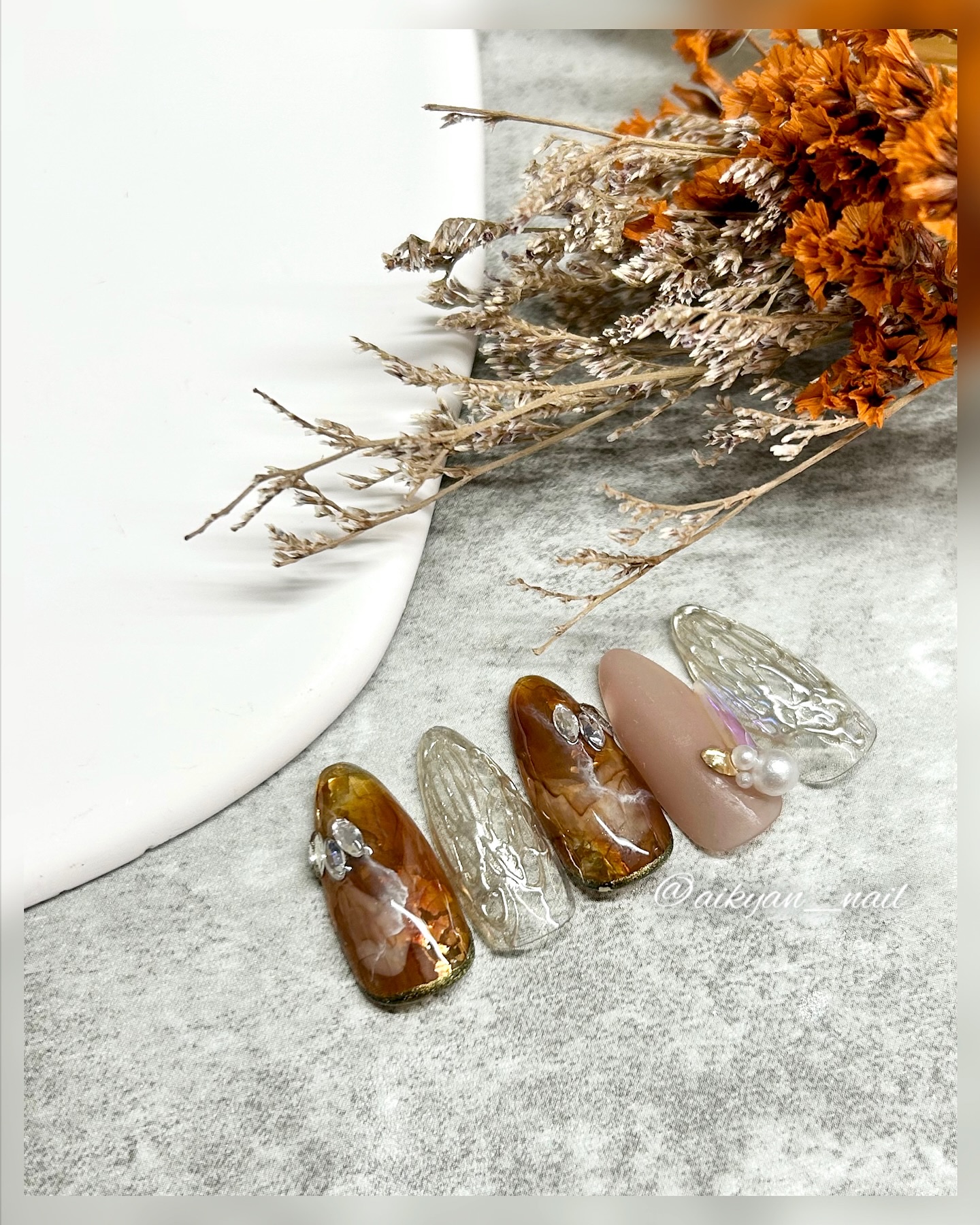 アイスオーロラ ストーン/キラネイル/ネイルチップ・パーツを使ったクチコミ（1枚目）