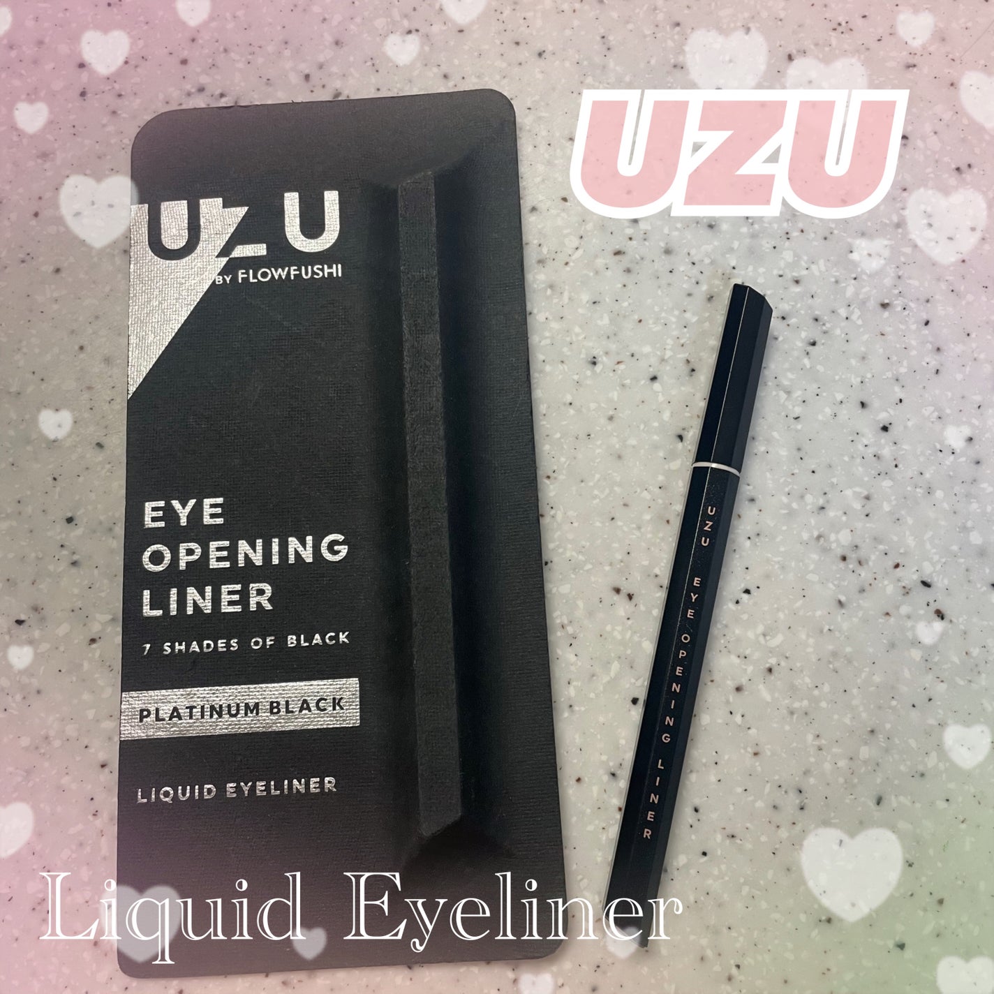 7 SHADES OF BLACK/UZU BY FLOWFUSHI/リキッドアイライナーを使ったクチコミ(1枚目)