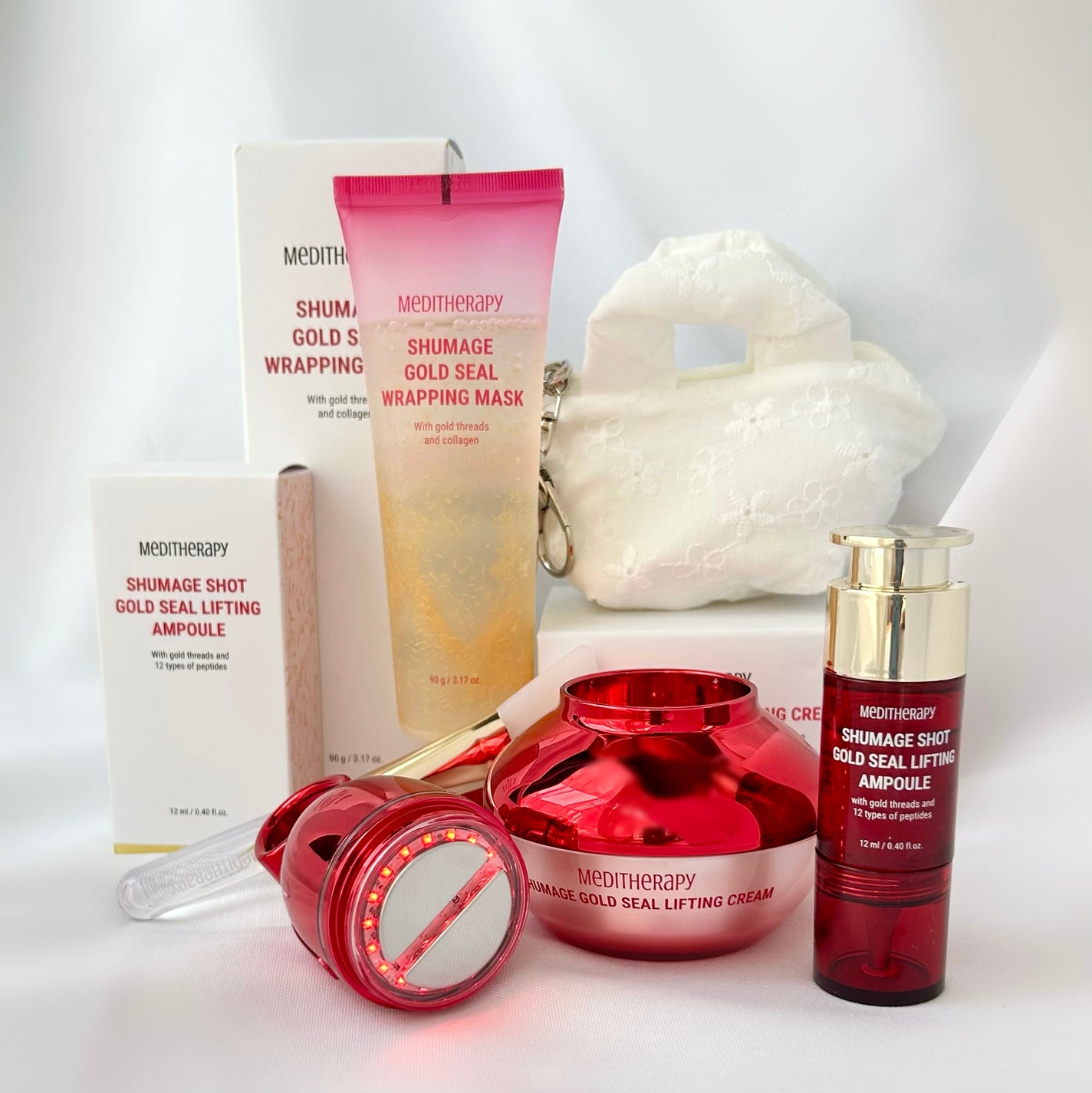 シューマジゴールド糸リフティングクリーム+EMS美顔器/MEDITHERAPY/フェイスクリームを使ったクチコミ(1枚目)