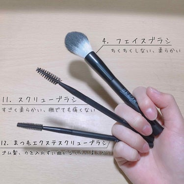 UR GLAM　FACE BRUSH/U R GLAM/メイクブラシを使ったクチコミ（2枚目）