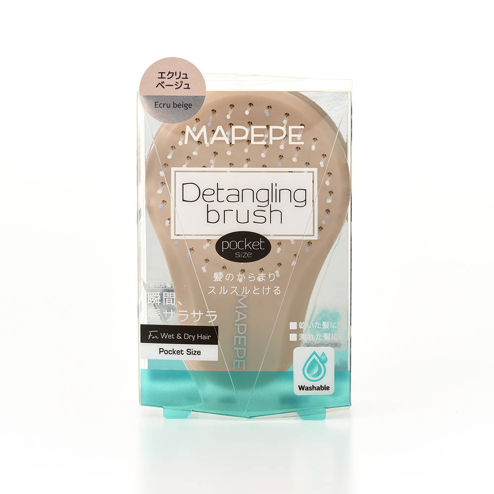 デタングリングブラシ【ポケットサイズ】 エクリュベージュ