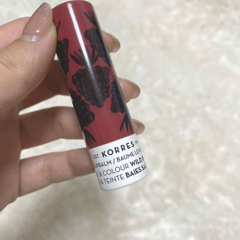 リップバームスティック ワイルドベリー/KORRES/リップケアを使ったクチコミ（1枚目）