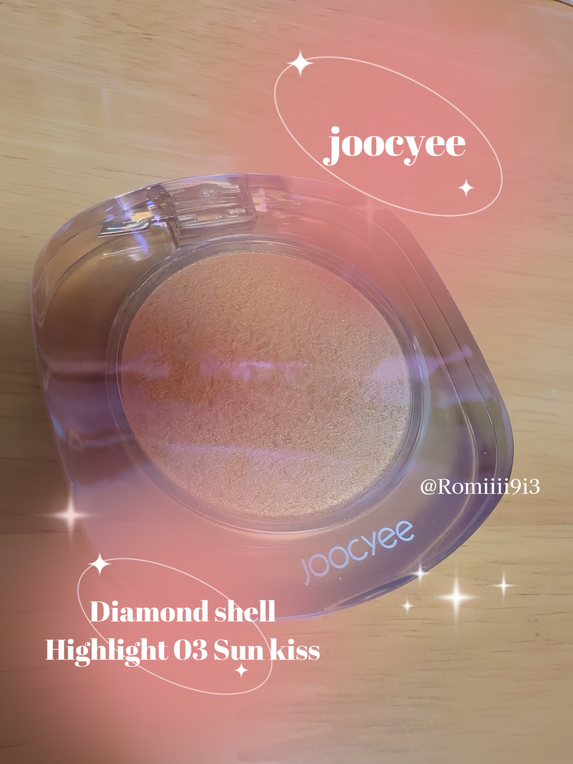 ダイヤモンドシェルハイライト 03 サンキス/Joocyee/パウダーハイライトを使ったクチコミ（1枚目）