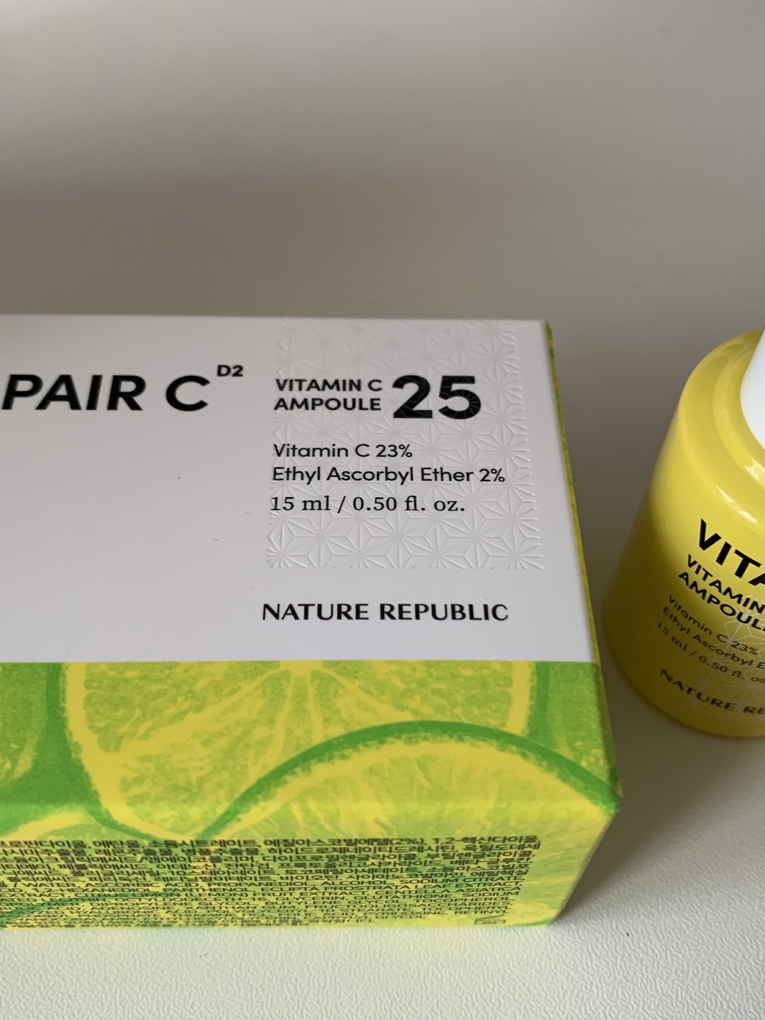 ビタペアC ビタミンC25アンプル/ネイチャーリパブリック/美容液を使ったクチコミ（1枚目）