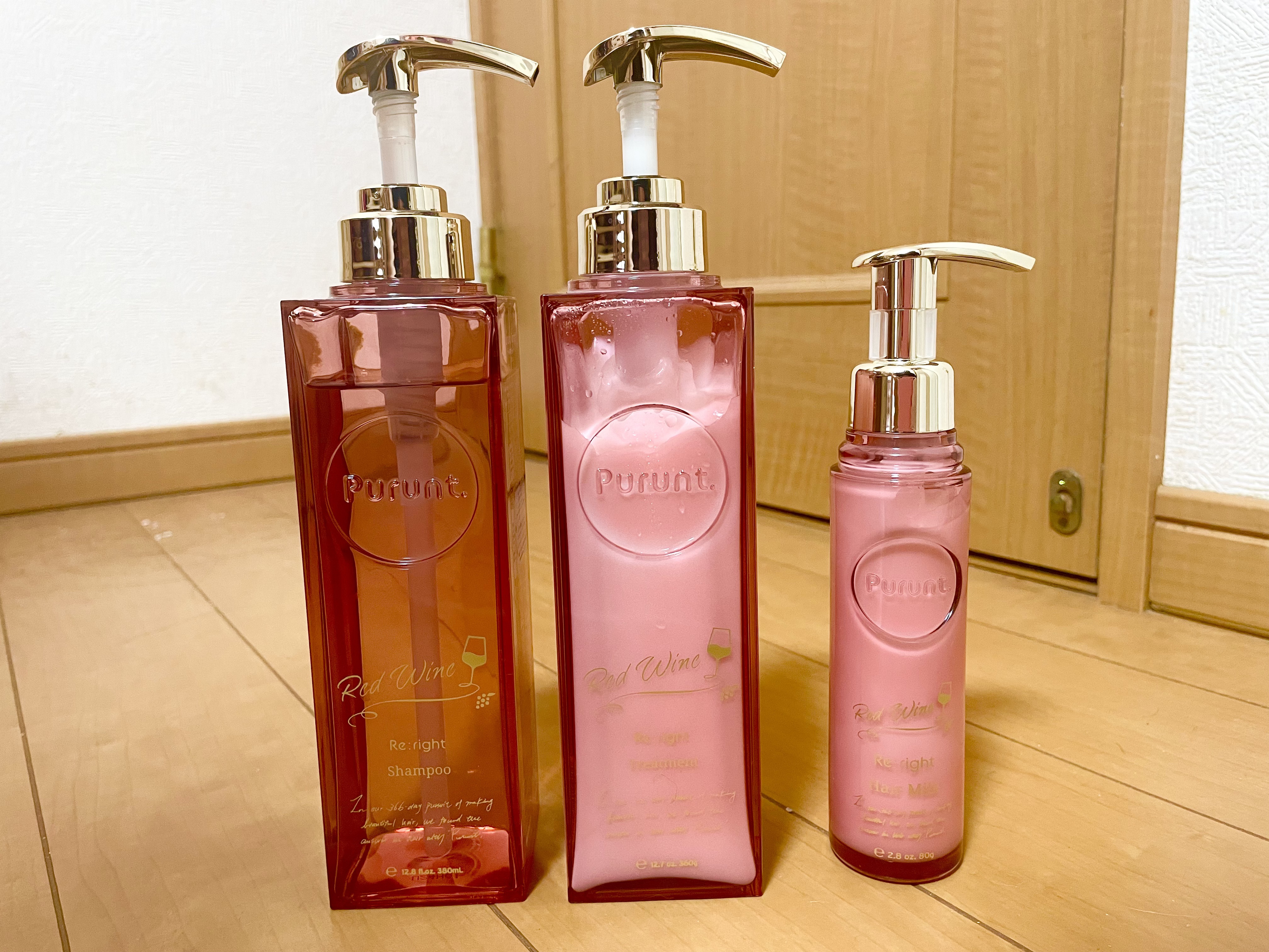 プルント　リライトペアセット　レッドワイン/Purunt./市販シャンプーを使ったクチコミ（2枚目）