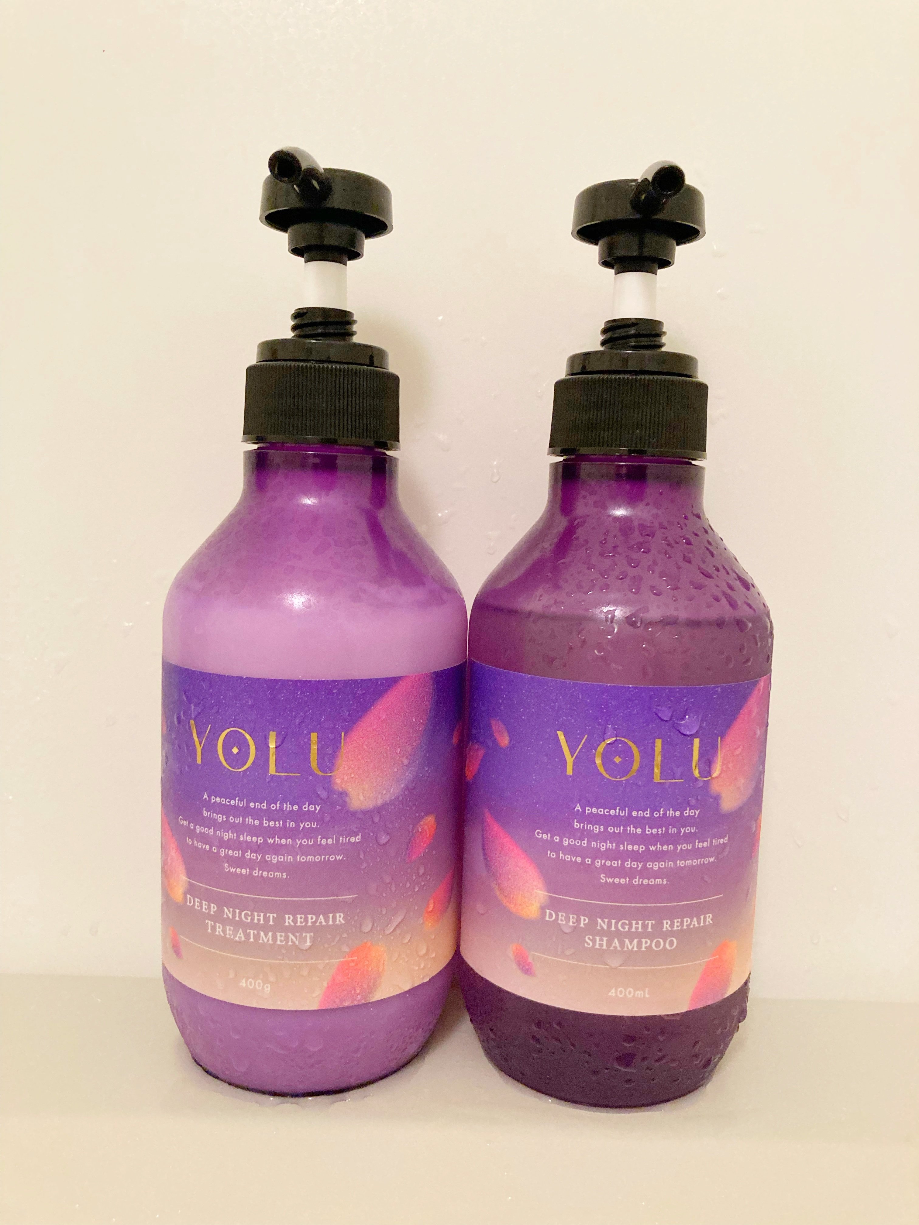 ヨル サクラ ディープナイトリペアシャンプー/トリートメント ヘアケアセット/YOLU/市販シャンプーを使ったクチコミ（1枚目）