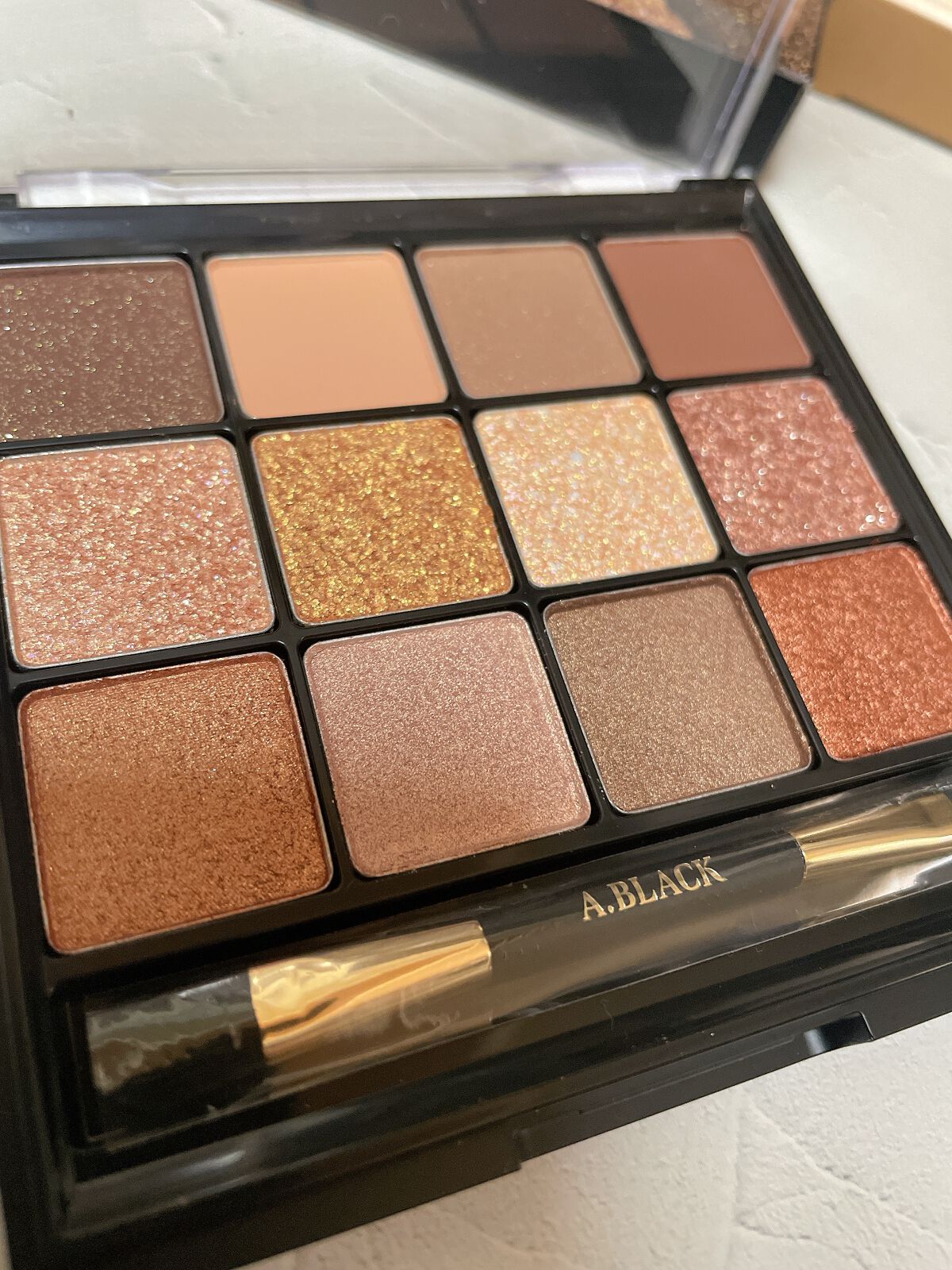 グラムチェンジマルチパレット 01 キャラメルブラウン/A.BLACK/マルチパレットを使ったクチコミ（3枚目）