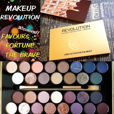 30アイシャドウパレット フォーチュンフェイバーズ ザブレイブ/MAKEUP REVOLUTION/パウダーアイシャドウを使ったクチコミ（1枚目）