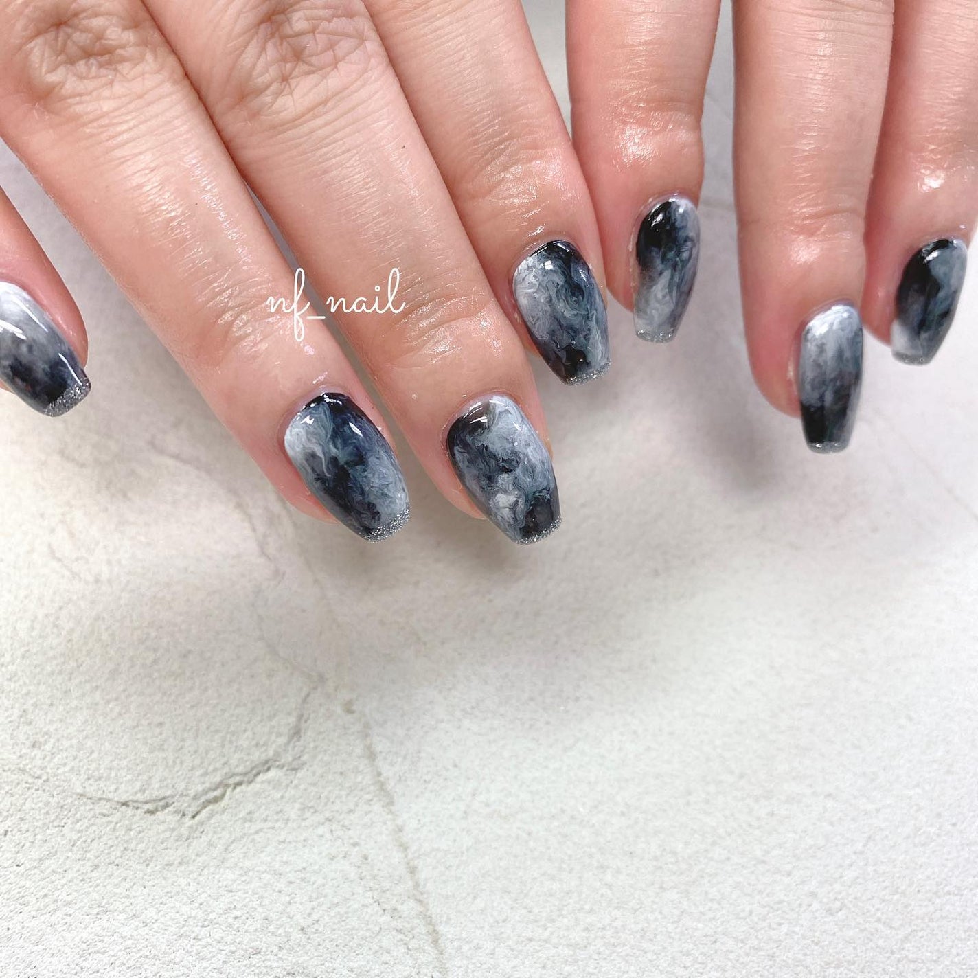 Natsumi◎nailist on LIPS 「.もやもや☁️定額¥6,980.#ネイル#ネイルデザイン#..」(2枚目)