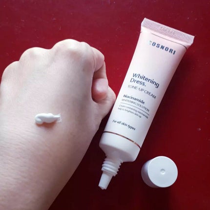 ホワイトニングドレストーンアップクリーム/COSNORI/化粧下地を使ったクチコミ(2枚目)